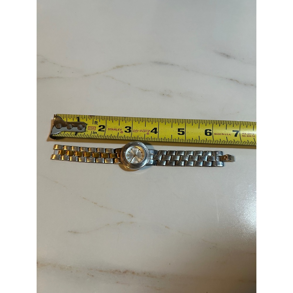 Ecclissi Sterling Silver Two Tone Watch 32250 Japan Quartz Movement - Picture 5 of 5